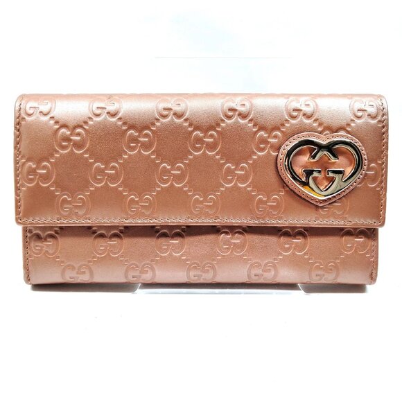 Gucci Long Wallet Pink Leather 330-072425 - Picture 1 of 9